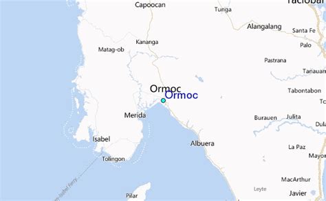 Detailed Road Map of Ormoc City .